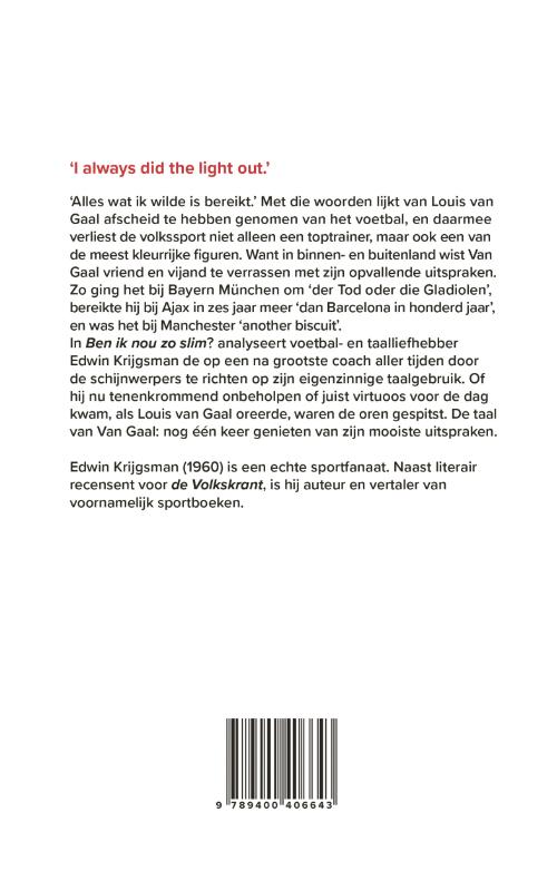Achterkant van Ben ik nou zo slim?