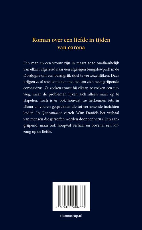 Achterkant van Quarantaine
