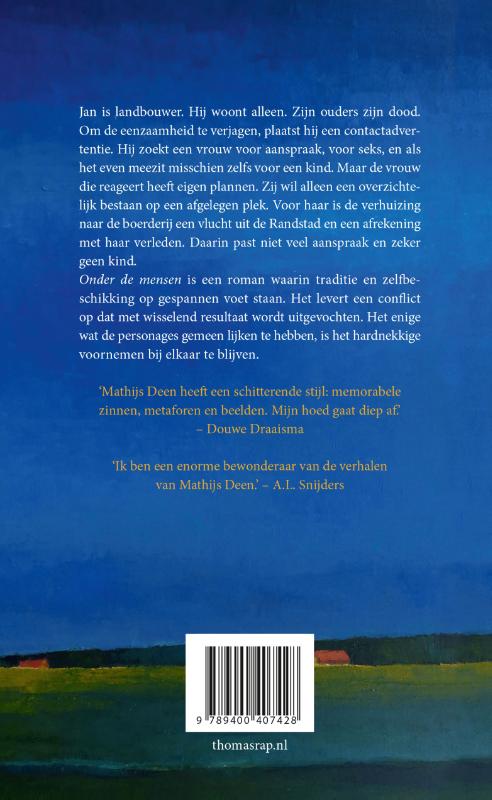 Achterkant van Onder de mensen