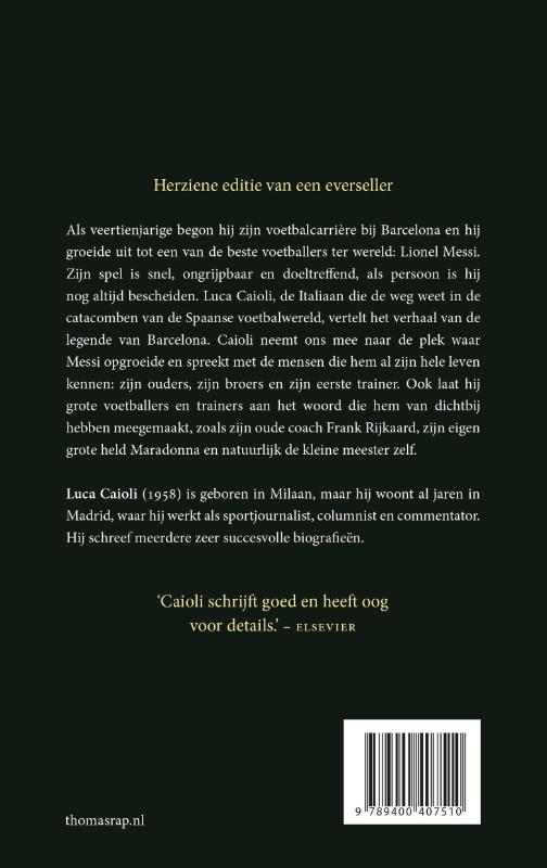 Achterkant van Messi