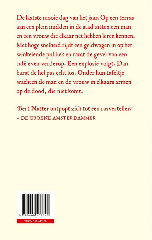 Achterkant van Ze zullen denken dat we engelen zijn