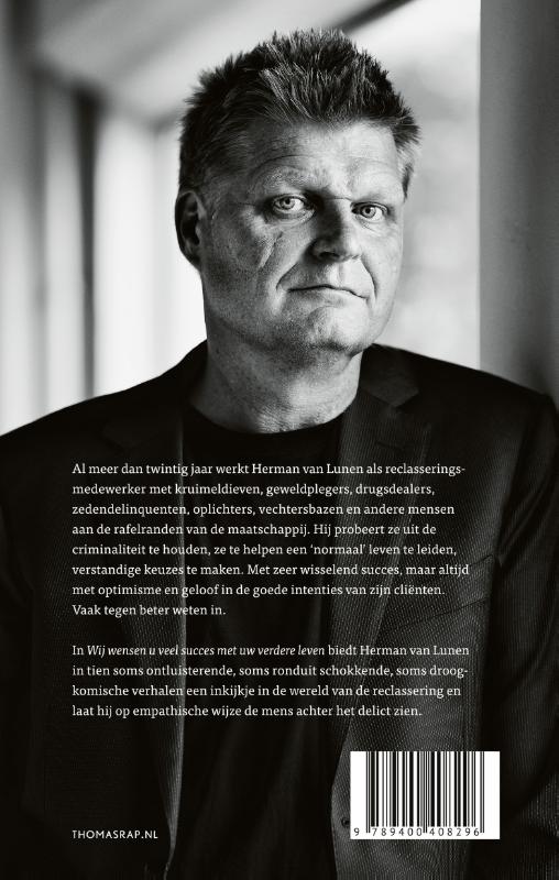 Achterkant van Wij wensen u veel succes met uw verdere leven
