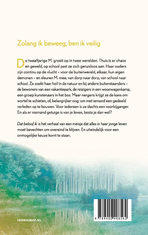 Achterkant van Dat beloof ik