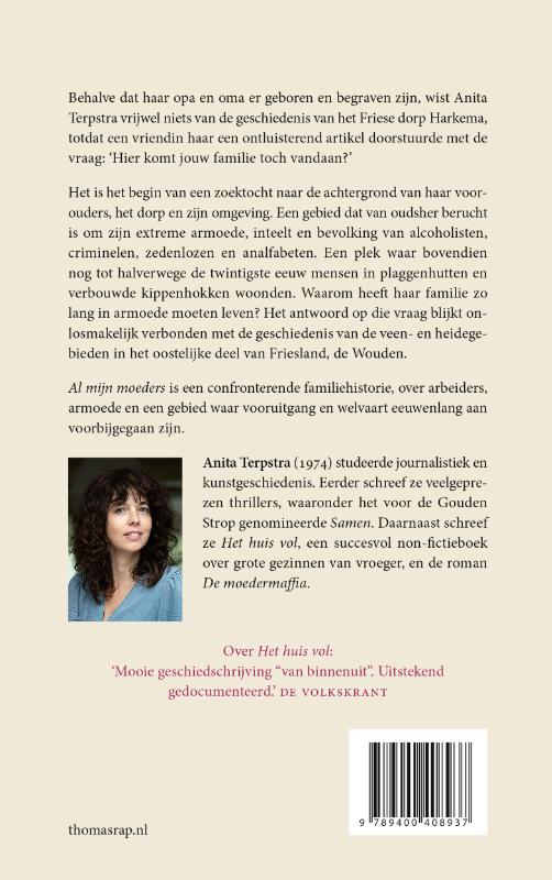 Achterkant van Al mijn moeders