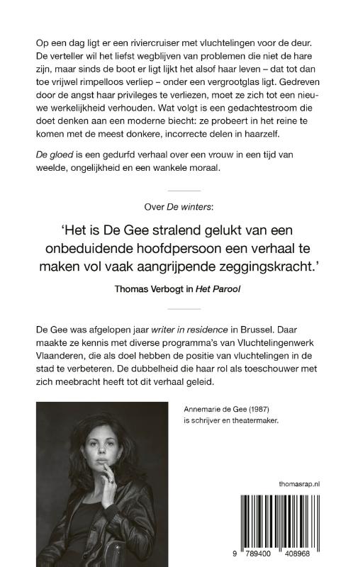 Achterkant van De gloed