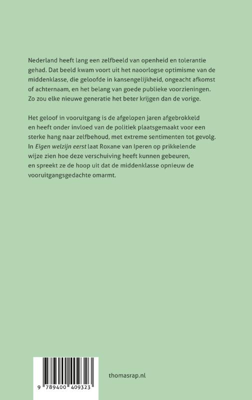 Achterkant van Eigen welzijn eerst