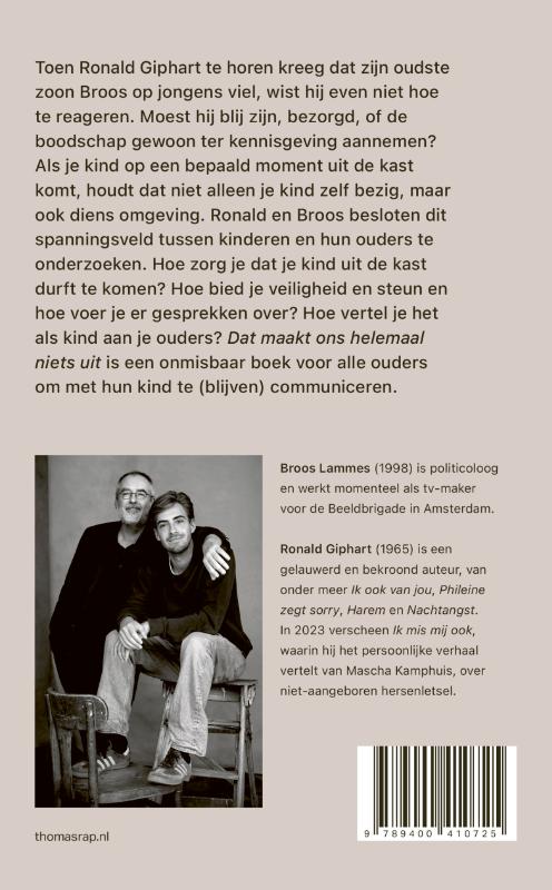 Achterkant van Dat maakt ons helemaal niets uit