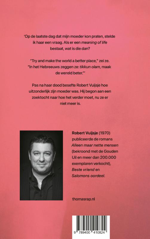 Achterkant van Maak de wereld beter