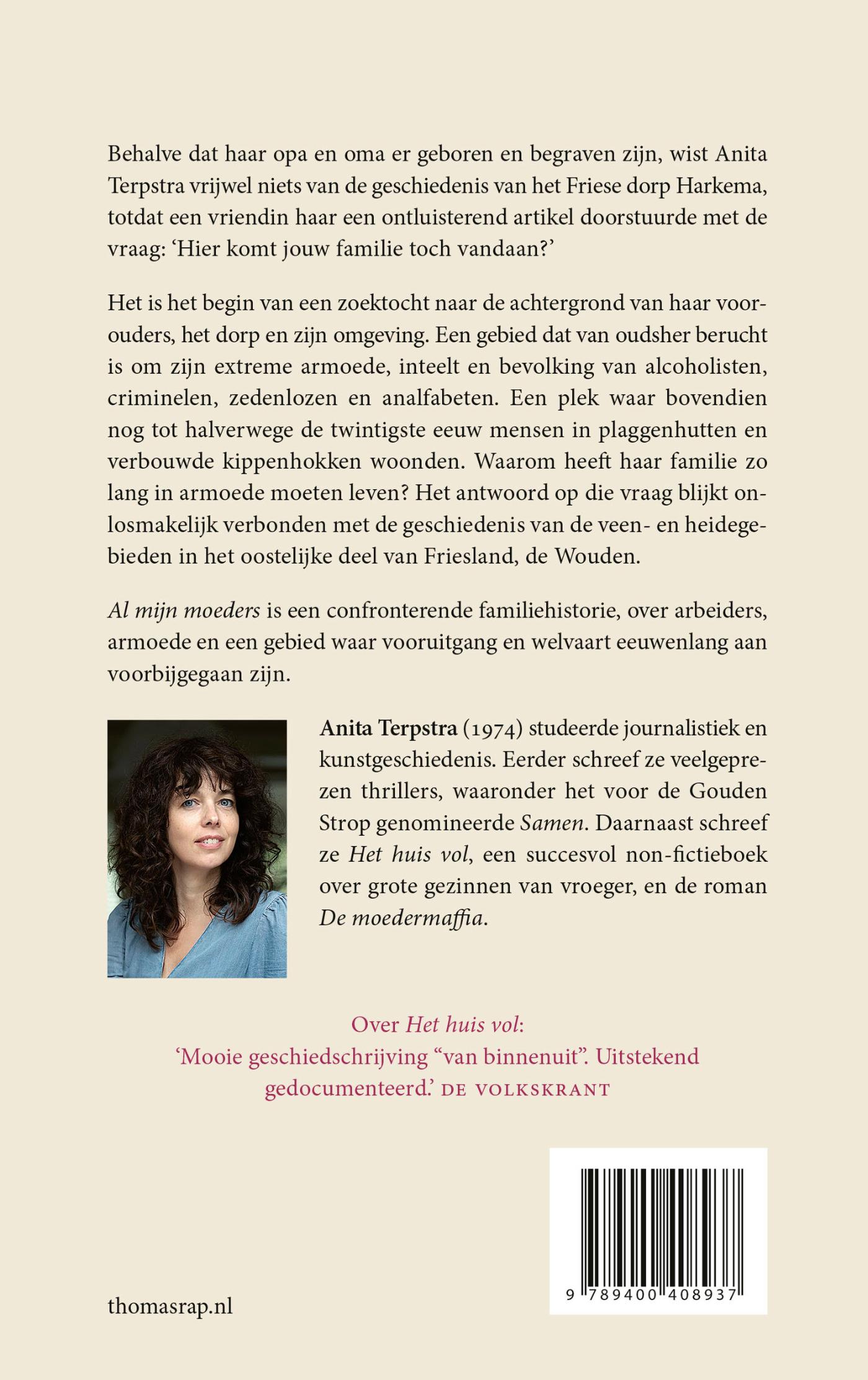 Achterkant van Al mijn moeders