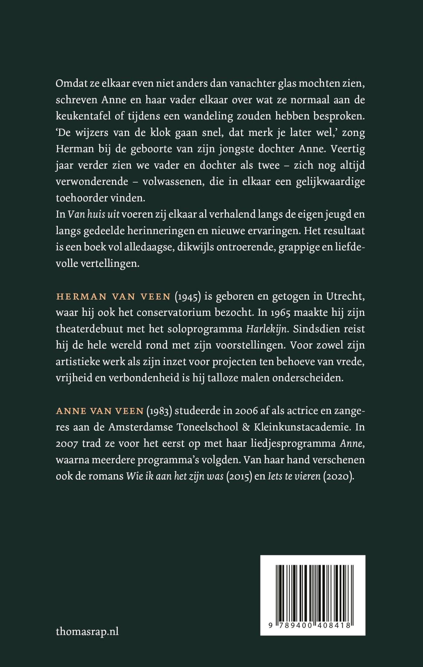 Achterkant van Van huis uit