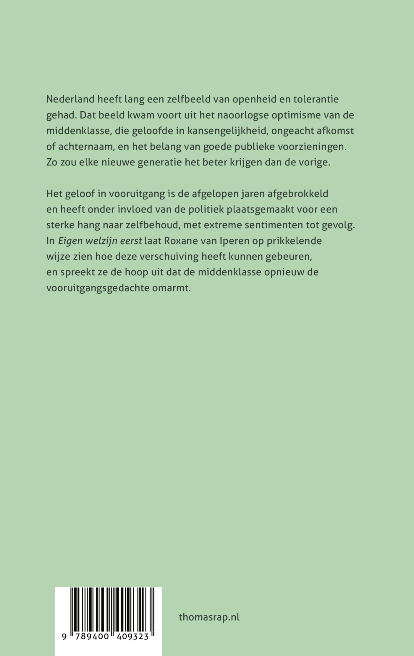 Achterkant van Eigen welzijn eerst
