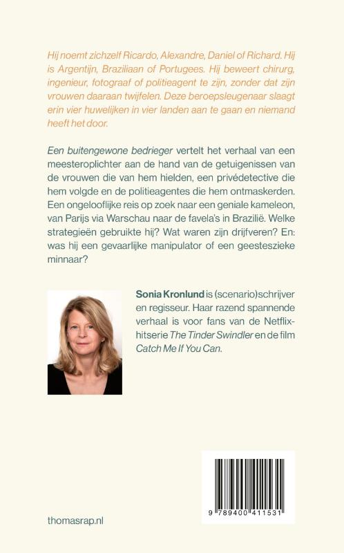 Achterkant van Een buitengewone bedrieger