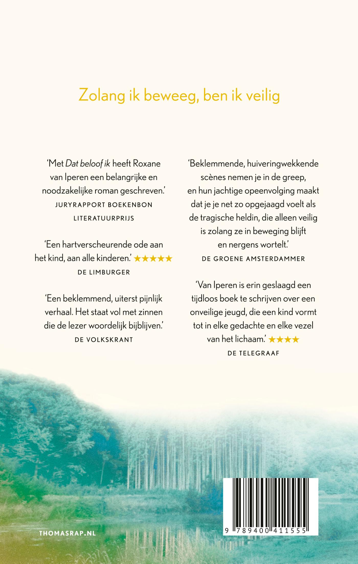 Achterkant van Dat beloof ik