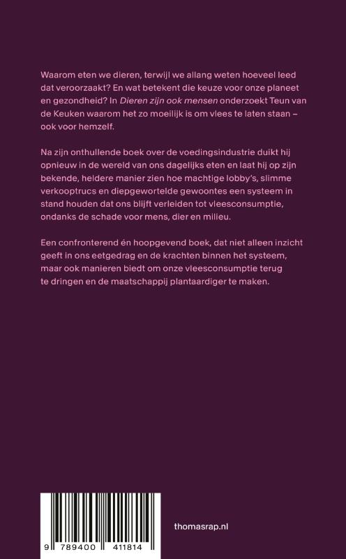 Achterkant van Dieren zijn ook mensen