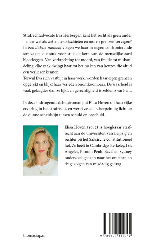 Achterkant van Een duister moment