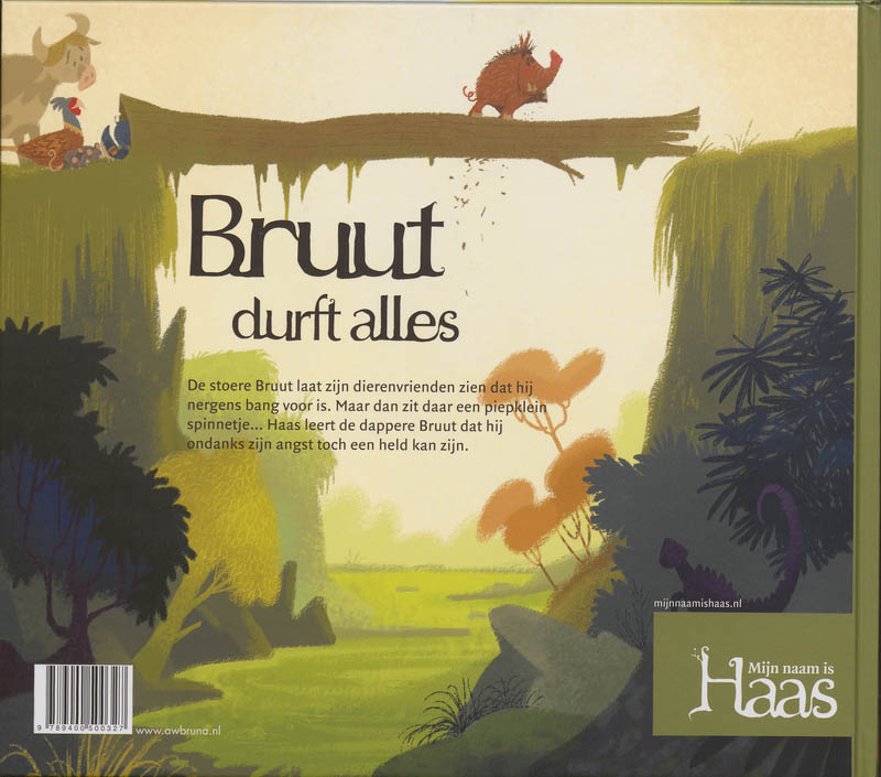 Achterkant van Bruut durft alles
