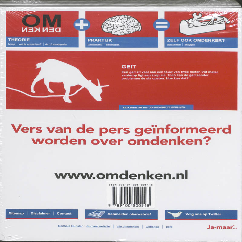 Achterkant van Ja-maar...dat heb ik weer set 6 ex