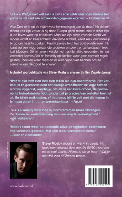 Achterkant van Wat je niet wilt zien
