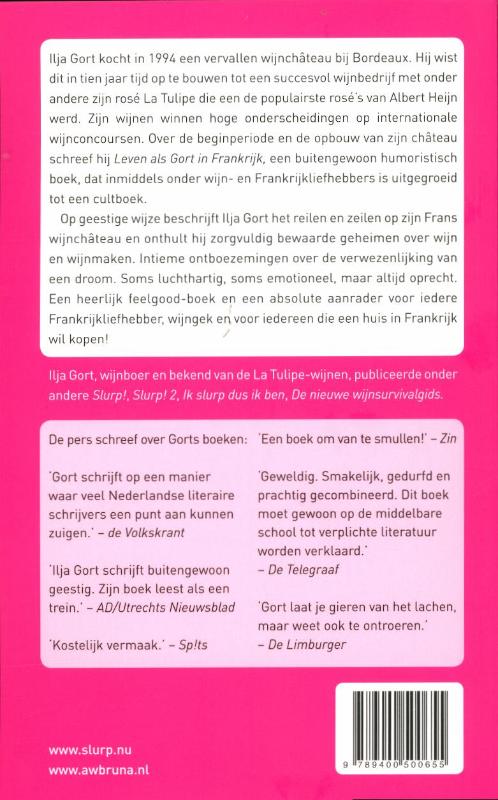 Achterkant van Leven als Gort in Frankrijk