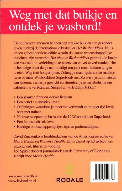 Achterkant van Het nieuwe wasbord dieet