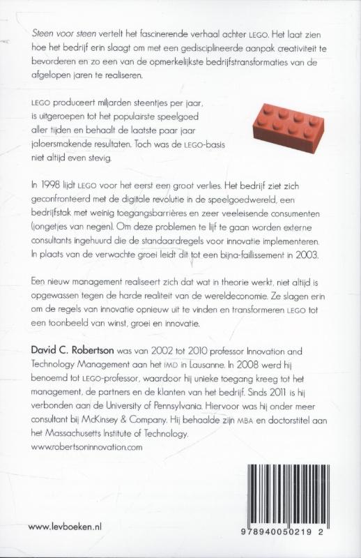 Achterkant van Steen voor steen