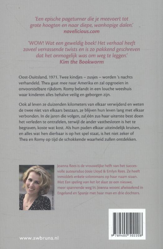 Achterkant van Een speling van het lot
