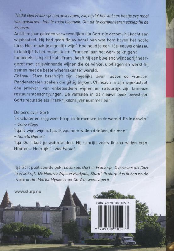 Achterkant van Chateau Slurp