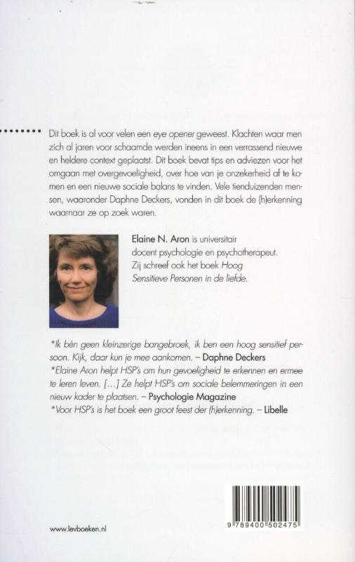 Achterkant van Hoog sensitieve personen