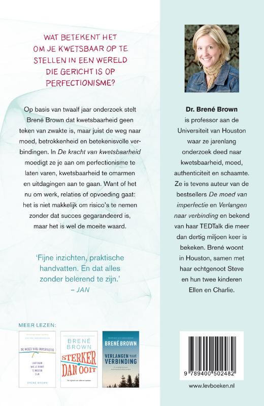 Achterkant van De kracht van kwetsbaarheid