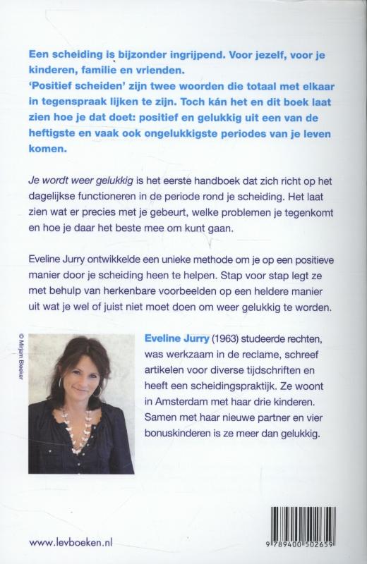 Achterkant van Je wordt weer gelukkig