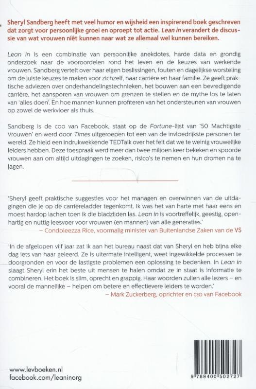 Achterkant van Lean in