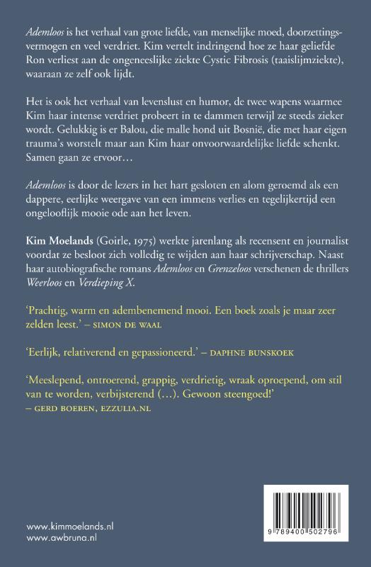 Achterkant van Ademloos