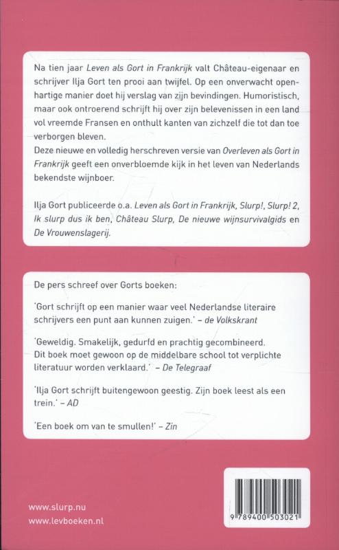 Achterkant van Overleven als Gort in Frankrijk