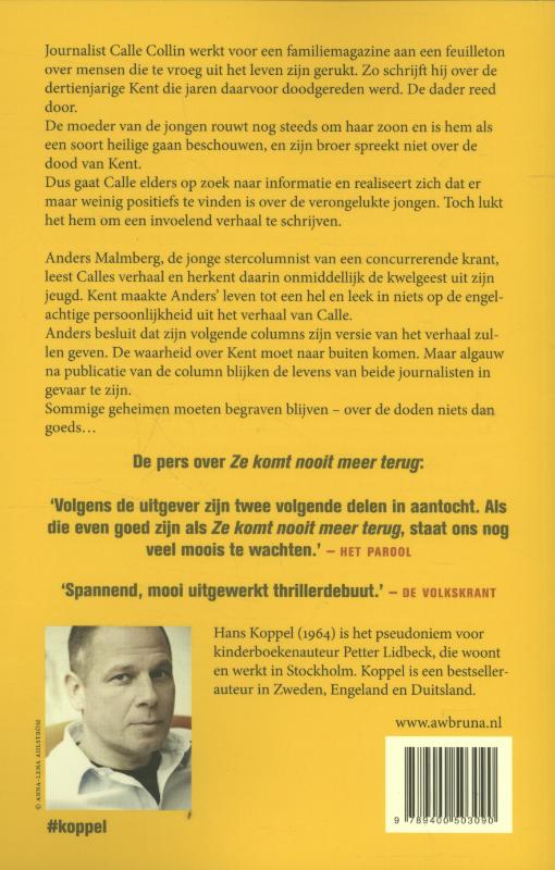 Achterkant van Niets dan kwaad