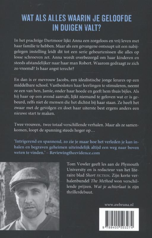 Achterkant van Wat je achterlaat