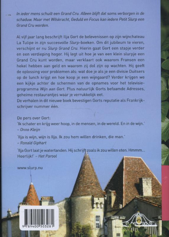 Achterkant van Slurp grand cru