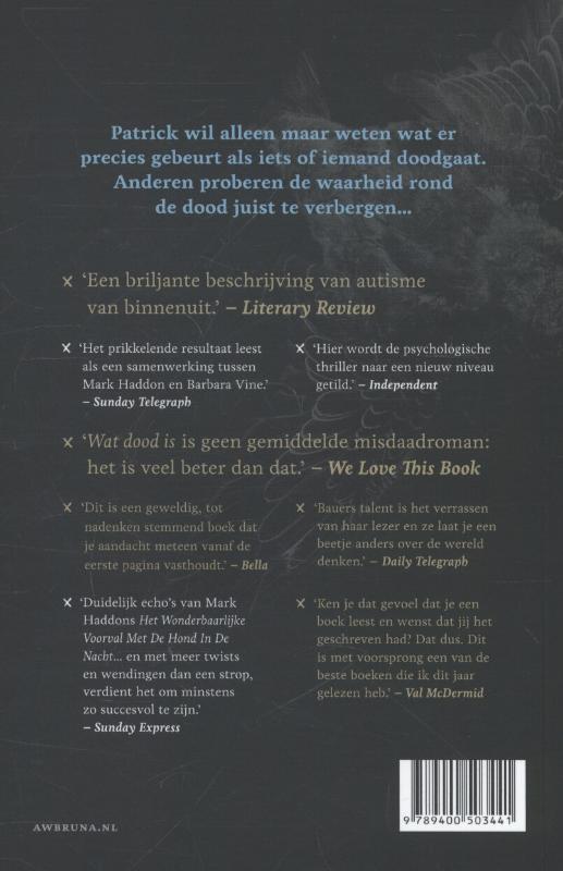 Achterkant van Wat dood is