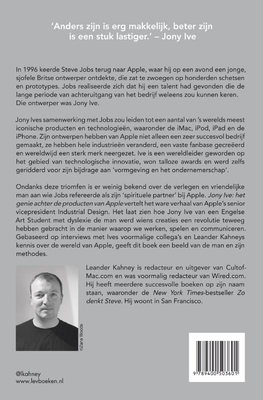 Achterkant van Jony Ive