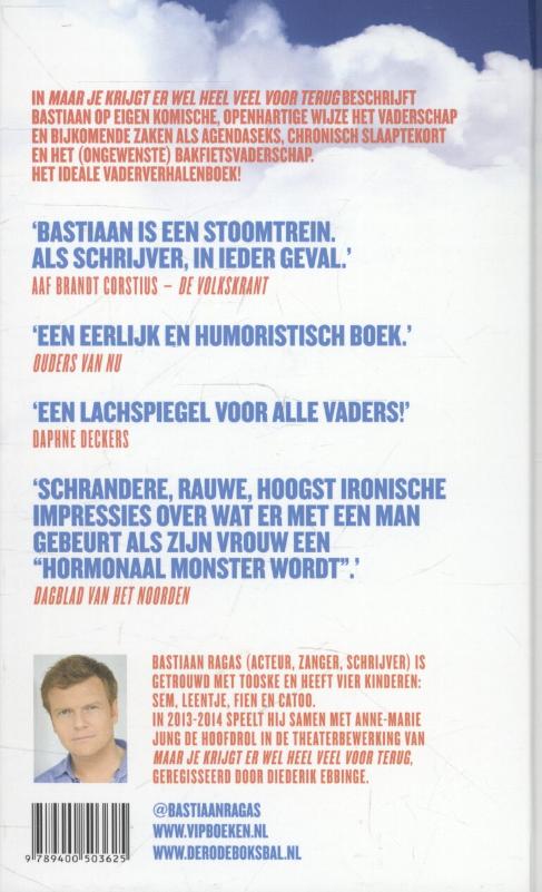 Achterkant van Maar je krijgt er wel heel veel voor terug