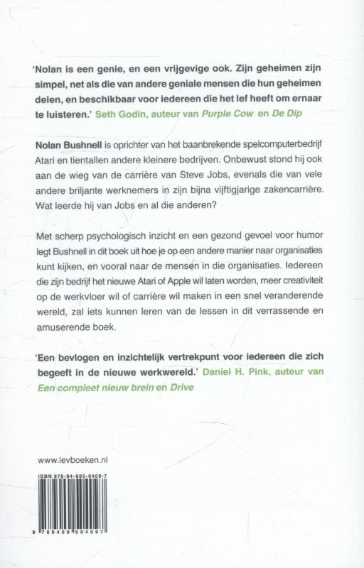 Achterkant van Op zoek naar de nieuwe Steve Jobs