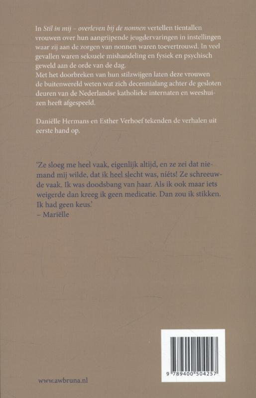 Achterkant van Stil in mij