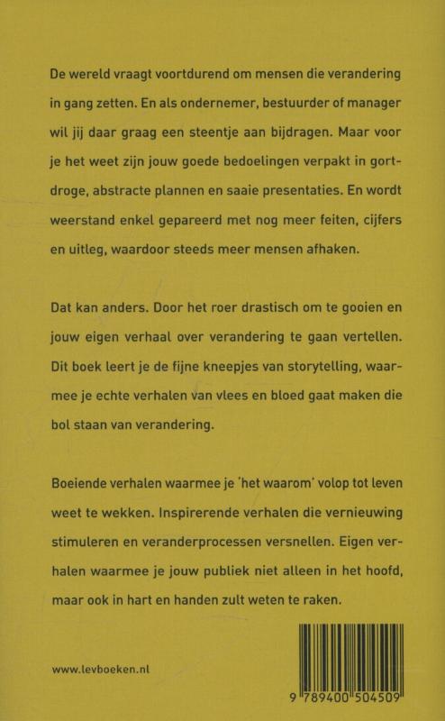 Achterkant van Change the script