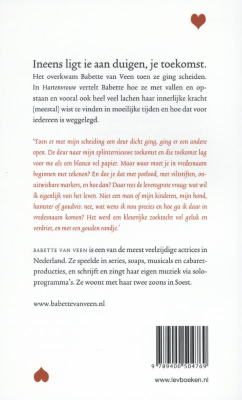 Achterkant van Hartenvrouw