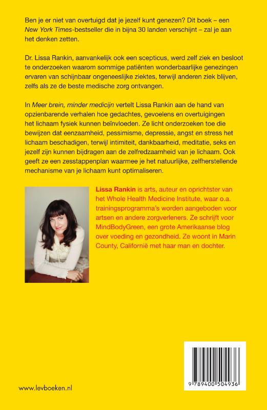 Achterkant van Meer brein, minder medicijn