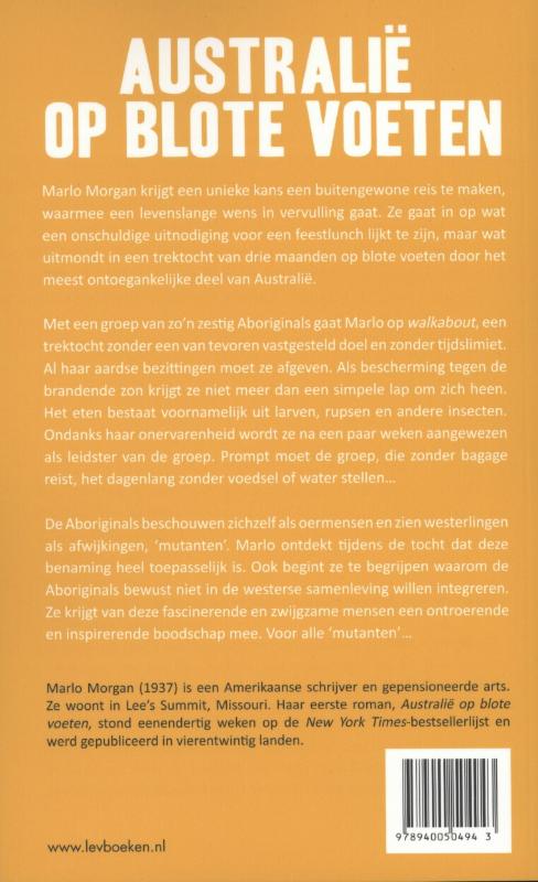 Achterkant van Australie op blote voeten