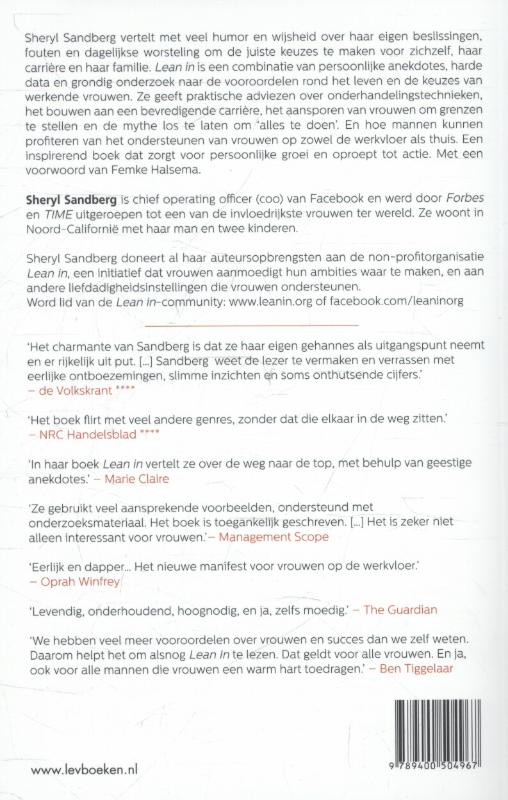 Achterkant van Lean in