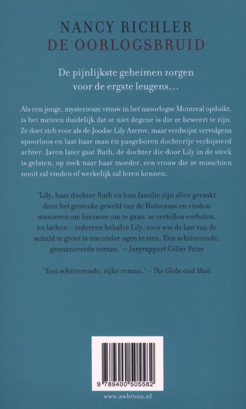 Achterkant van De oorlogsbruid
