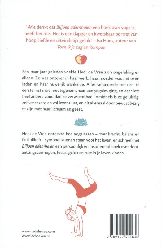 Achterkant van Blijven ademhalen