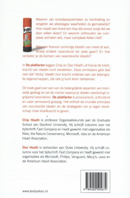 Achterkant van De plakfactor