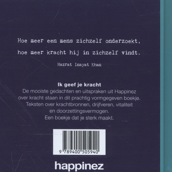 Achterkant van Ik geef je kracht